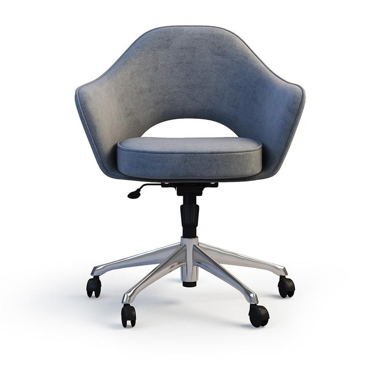 Curved Padded Swivel Chair